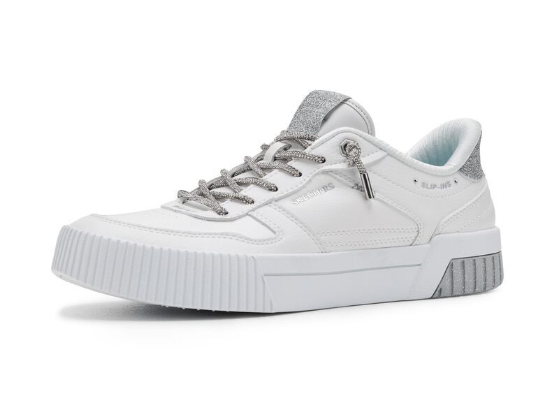 スケッチャーズ レディース シューズ スニーカー SKECHERS Jade Radeant Reflections Hands Free Slipins White ホワイト