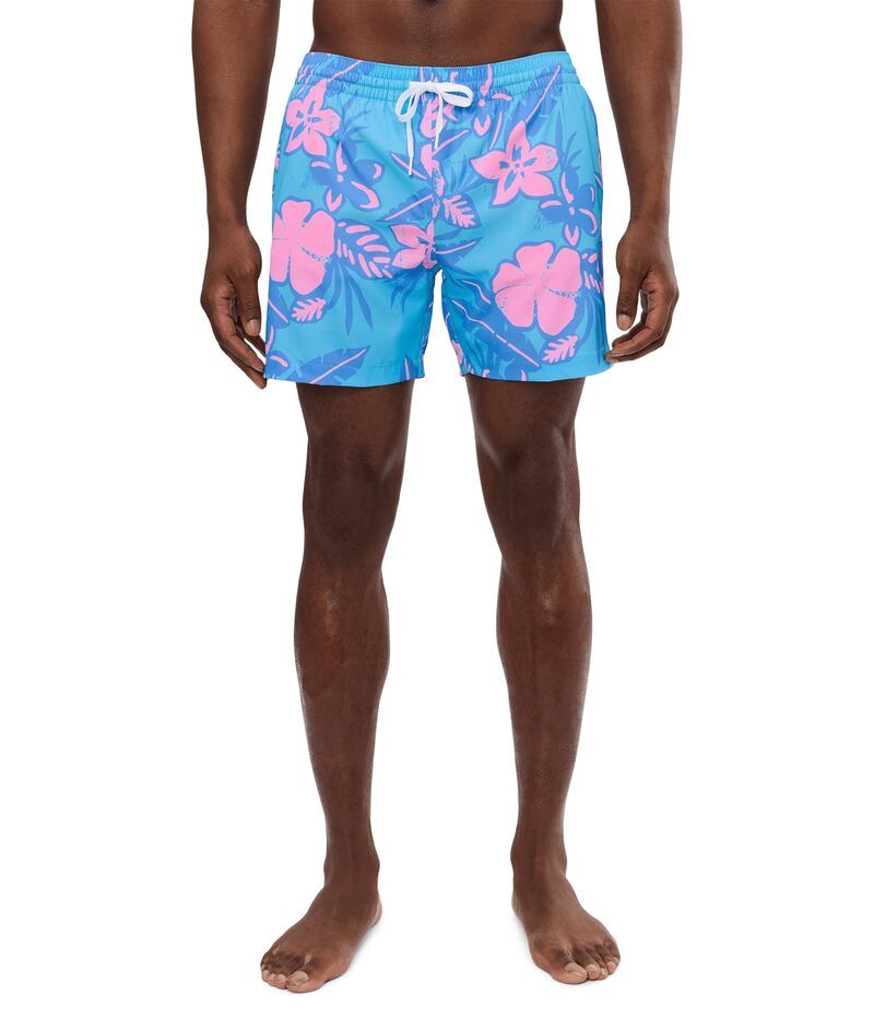 チャビーズ メンズ 水着 ハーフパンツ・ショーツ Chubbies The Baja Breezies Blue 55 Classic Lined Swim Trunks TurquoiseAqua