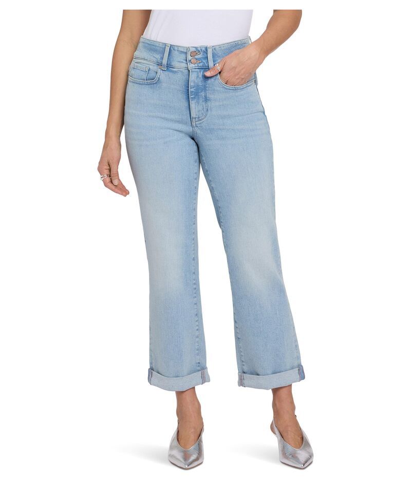 エヌワイディージェイ レディース ボトムス デニムパンツ プチ ジーンズ NYDJ Petite Bailey Straight Crop ReNew Denim Jeans Keys View デニ
