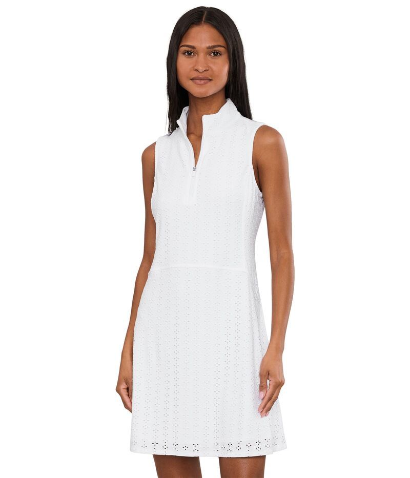 トッミーバハマ レディース トップス ワンピース ノースリーブ Tommy Bahamabby Eyelet Sleeveless Dress White ホワイト