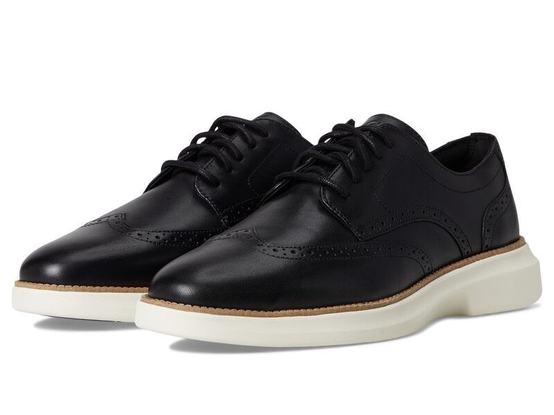 コールハーン メンズ シューズ オックスフォード ウィングチップ Cole Haan Grand Shadowlite Wingtip Oxfords BlackNaturalD ブラック