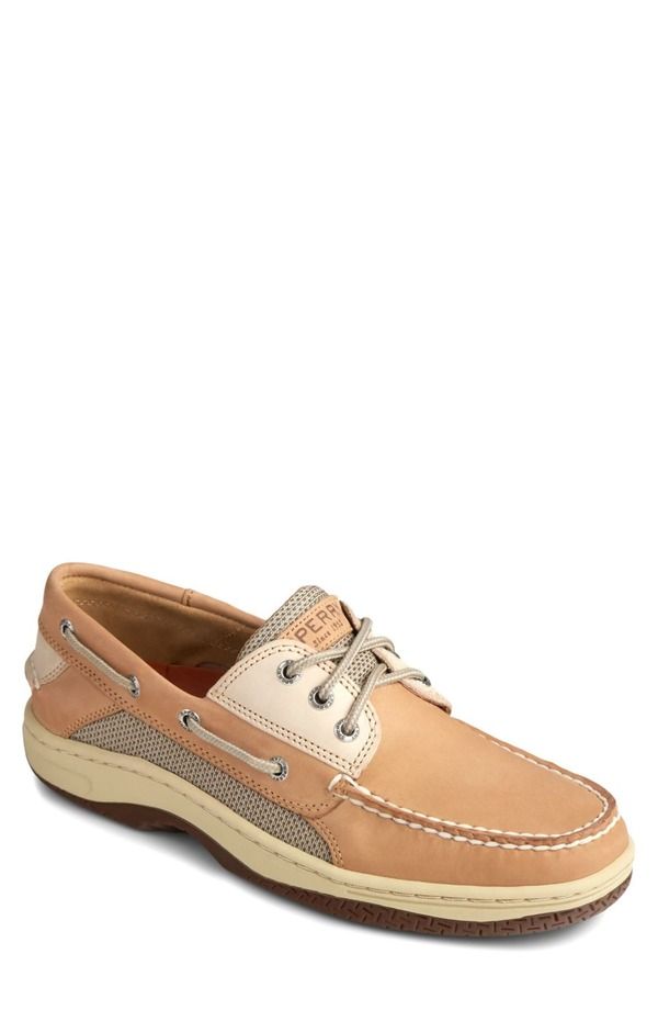 スペリー メンズ シューズ スリッポン・ローファー Sperry Billfish 3Eye Boat Shoe TanBeige Leather タン