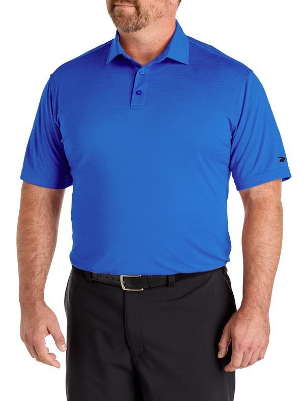 リーボック メンズ トップス ポロシャツ トール Reebok Big Tall Performance Heather Polo Shirt Virtual Blue ブルー