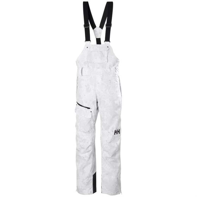 ヘリーハンセン レディース ボトムス カジュアルパンツ Helly Hansen Powderqueen Bibs Womens Grey Fog Snow Camo AOP グレー