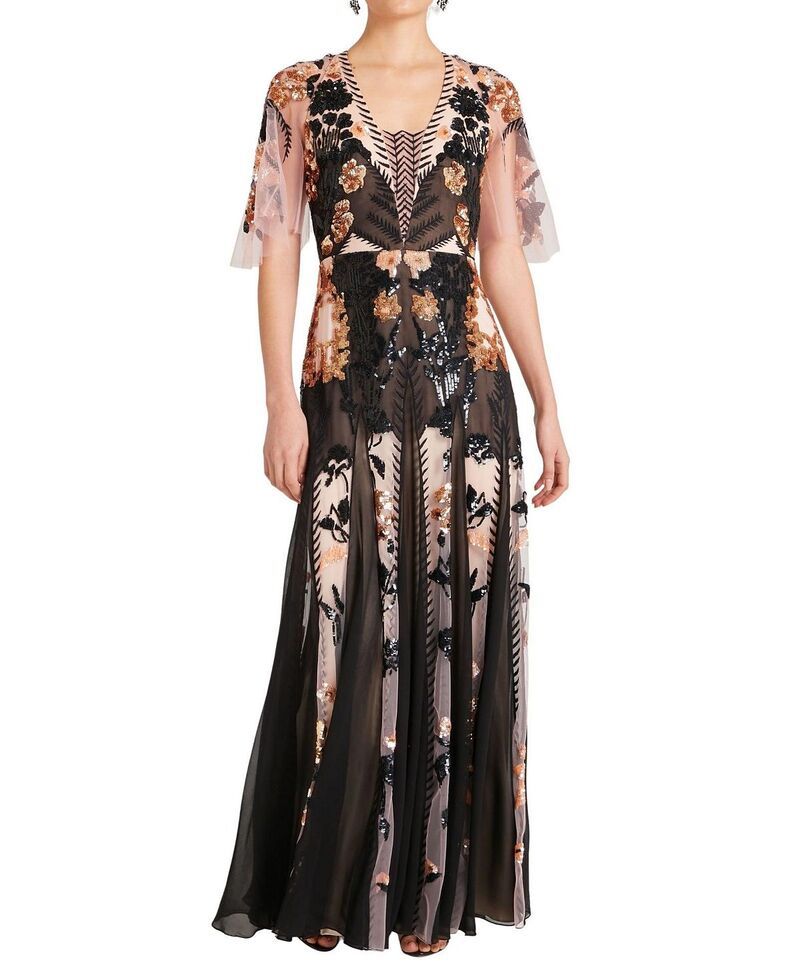 テンパリーロンドン レディース トップス ワンピース Temperley London Womens Gilded Gown Almond