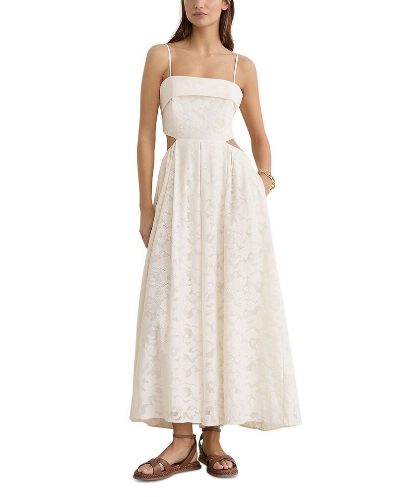 レイス レディース トップス ワンピース マキシ REISSian Maxi Dress Cream クリーム