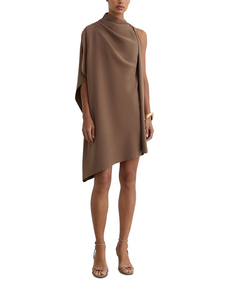 レイス レディース トップス ワンピース ドレープ ミニ REISS Drape Mini Dress Taupe Brown ブラウン