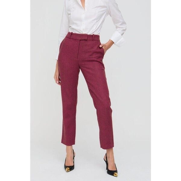 リリーアンドライオネル レディース ボトムス カジュアルパンツ プリント Lily and Lionelily Pandora Tapered Herringbone Printrouser Pink