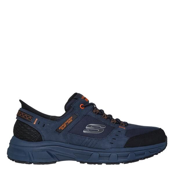 スケッチャーズ メンズ シューズ スニーカー Skechers Oak Canyon Slip On Runners Mens NavyOrange ネイビー