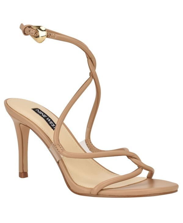 ナインウェスト レディース シューズ サンダル Nine West Womens Emerila Strappy Stiletto Dressandals Arena TanClear タン