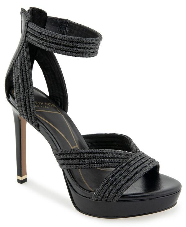 ケネスコール レディース シューズ サンダル プラットフォーム Kenneth Cole New York Womens Nadine Jewel Platform Dressandals Black