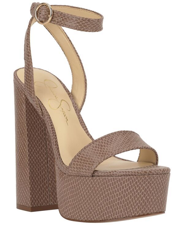 ジェシカシンプソン レディース シューズ サンダル プラットフォーム ヒール Jessica Simpson Womens Axtyn Platform BlockHeel Sandals Chai