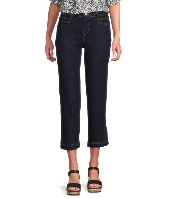 コード ブルー レディース ボトムス デニムパンツ プチェルシー キャップ ジーンズ Code Bleu Petite Size Chelsea High Rise Straight Capri Je