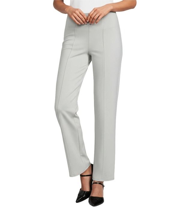 インベストメンツ レディース ボトムス カジュアルパンツ ニット Slim Factor by Investmentstretch Ponte Knit No Waist Slim Straight