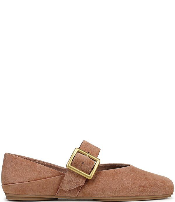 フランコサルト レディース シューズ パンプスエード Franco Sartoakesuede Square Toe Mary Jane Ballet Flats Blush ブラッシュ