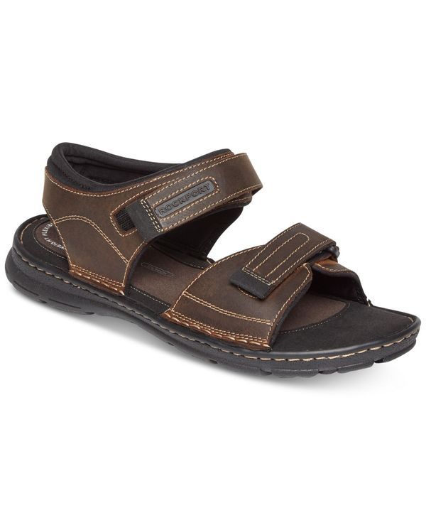 ロックポート メンズ シューズ サンダル Rockport Mens Darwyn Quarter Strap Sandals Brown II ブラウン