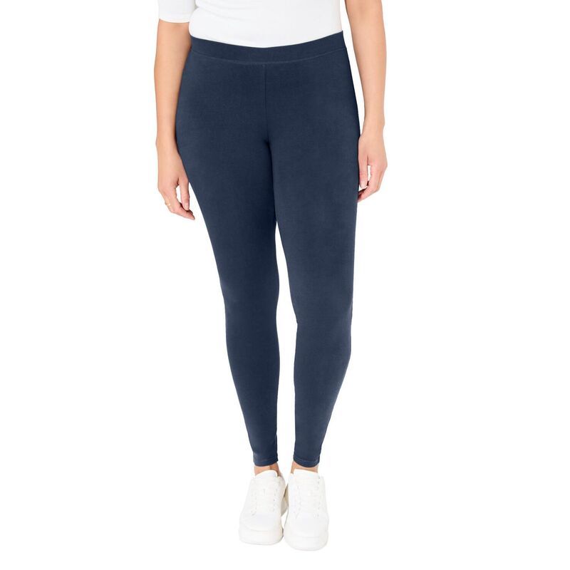 キャサリンズ レディース ボトムス カジュアルパンツ プラスサイズ プチ Catherines Womens Plusize Petite Suprema Legging Navy ネイビー