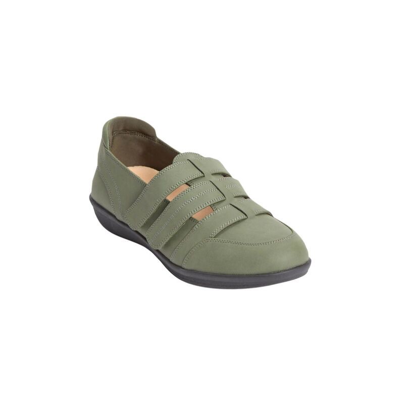 コンフォートビュー レディース シューズ サンダル Comfortviewomens Thellis Orthotic Flat Dark Moss