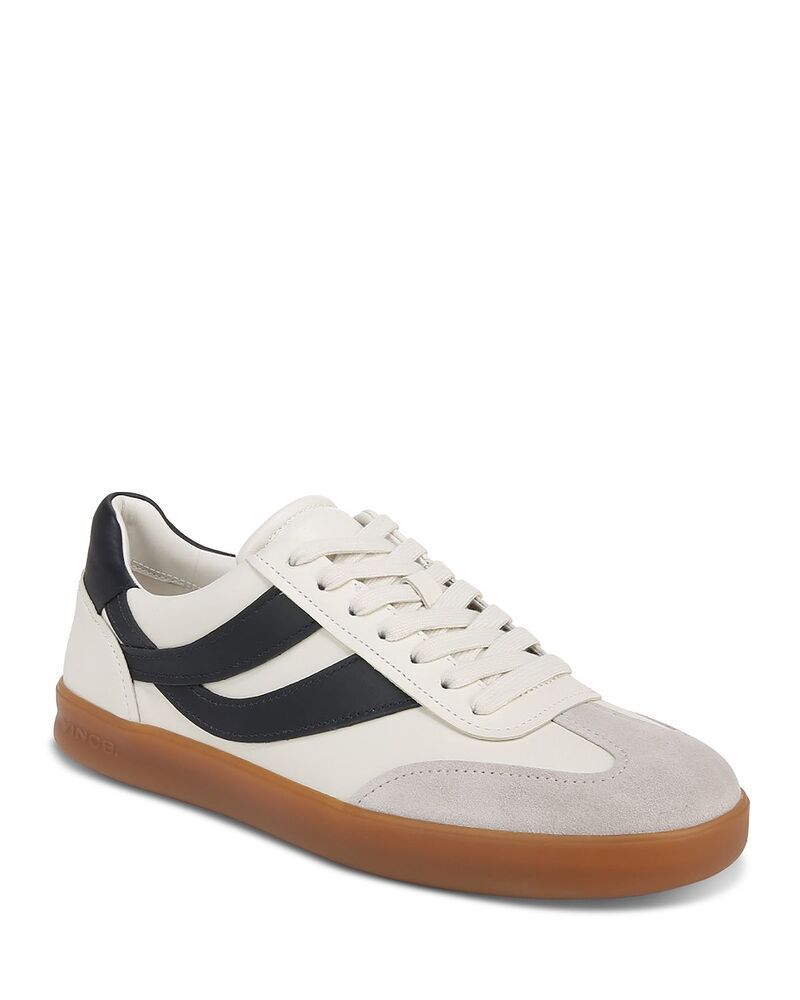 ヴィンス メンズ シューズ スニーカー レース レザー Vince Mens Oasis Leather Lace Up Sneakers Whitefoam
