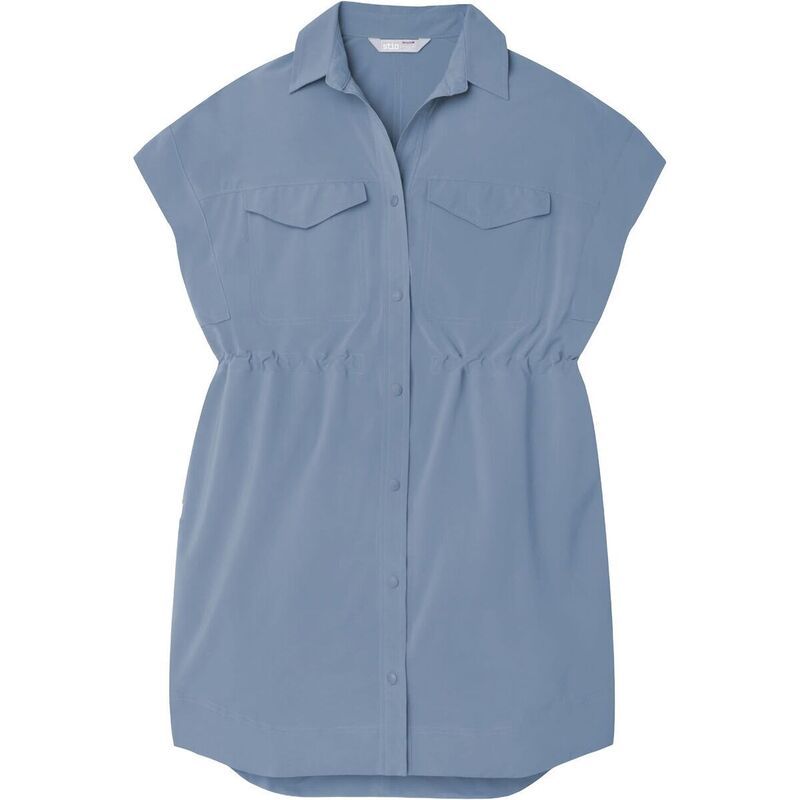 スティオ レディース トップス ワンピース シャツ STIO Mountain Flow Shirt Dress Womens Vintage Indigo インディゴ