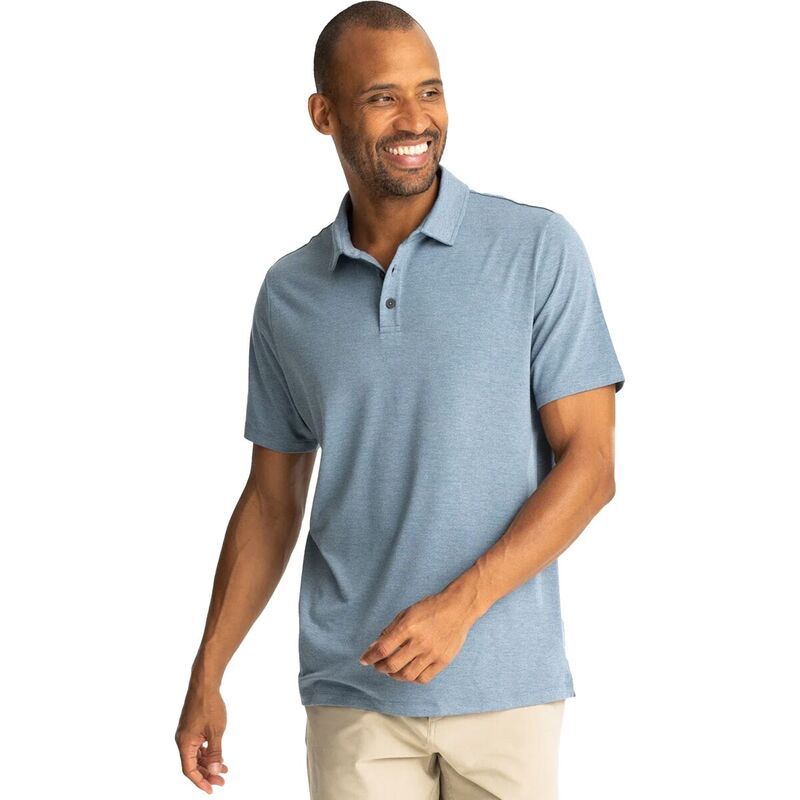 フリー フライ メンズ トップス ポロシャツ Free Fly Bamboo Flex Polo II Shirt Mens Heather Deepwater ヘザー