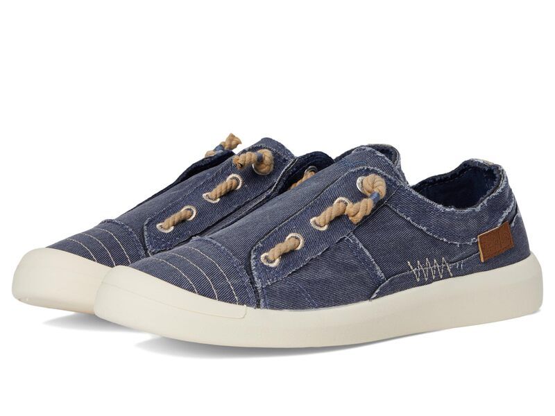 ブローフィッシュマリブ レディース シューズ スニーカー Blowfish Malibu Beachside Slip On Shoes Navy Twill Fabric ネイビー