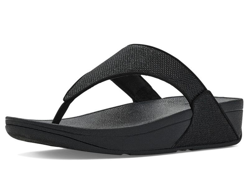 フィットフロップ レディース シューズ サンダル FitFlop Lulu Shimmerglitz ToePost Sandals Black ブラック