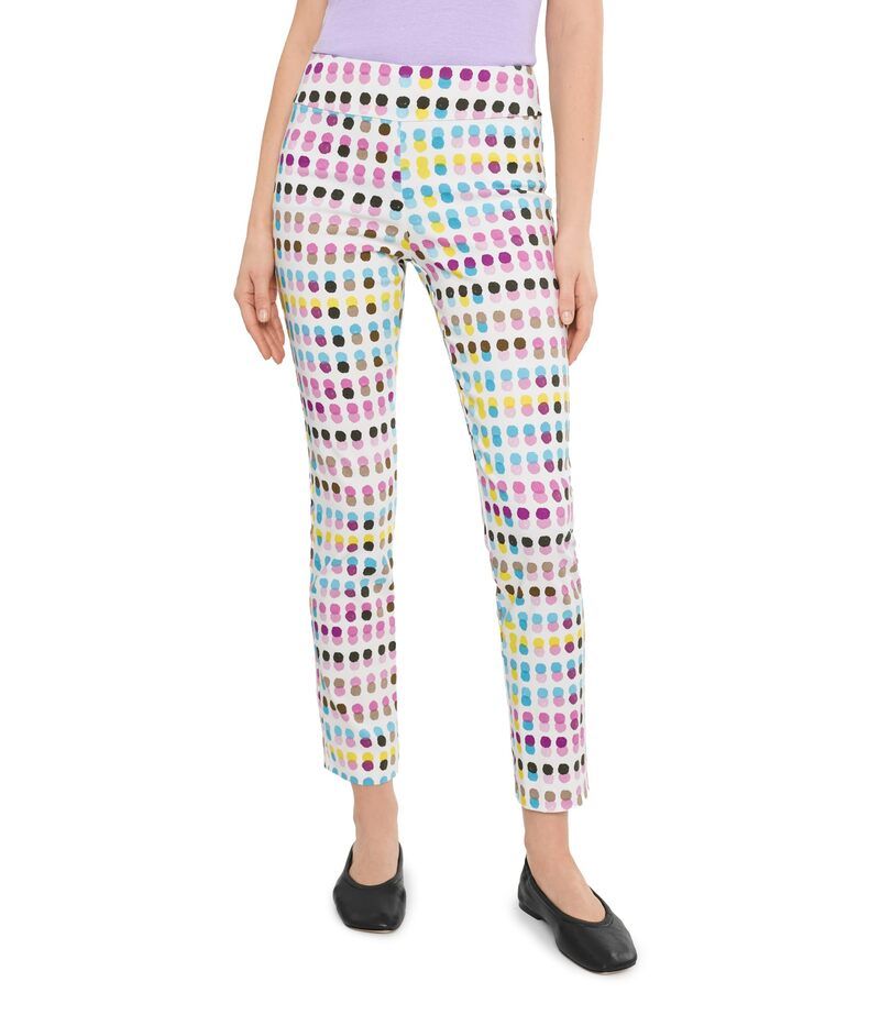 クレイジーラリー レディース ボトムス カジュアルパンツ アンクル Krazy Larry PullOn Ankle Blue Dots ブルー