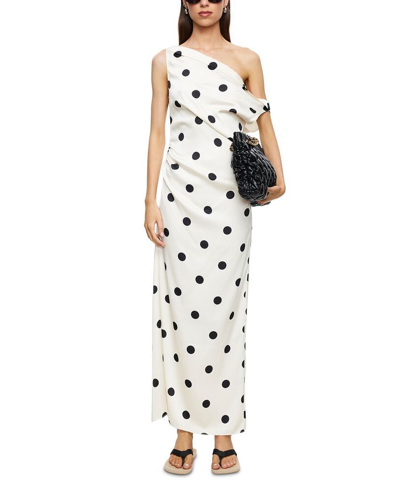 ライオネス レディース トップス ワンピース ドット柄 ドット マキシ Lionessweetheart Polka Dot Maxi Dress Cream Polkadot クリーム