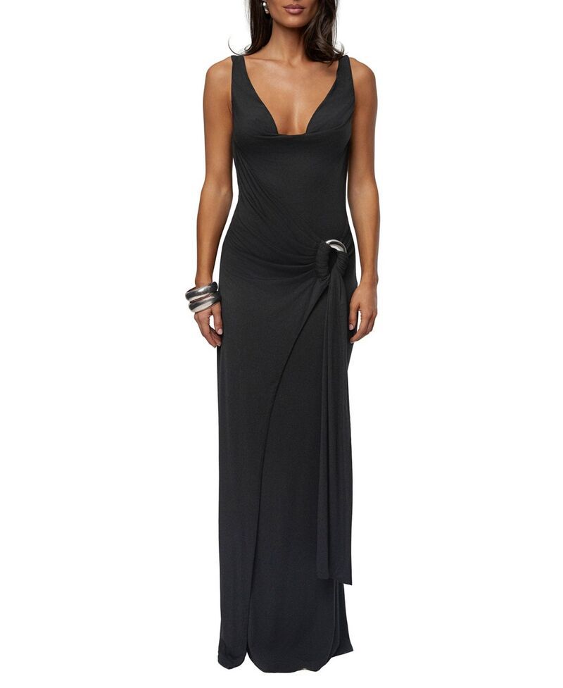 ジェイラックスレーベル レディース トップス ワンピース マキシ JLUXLABEL Divine State Maxi Dress Black ブラック