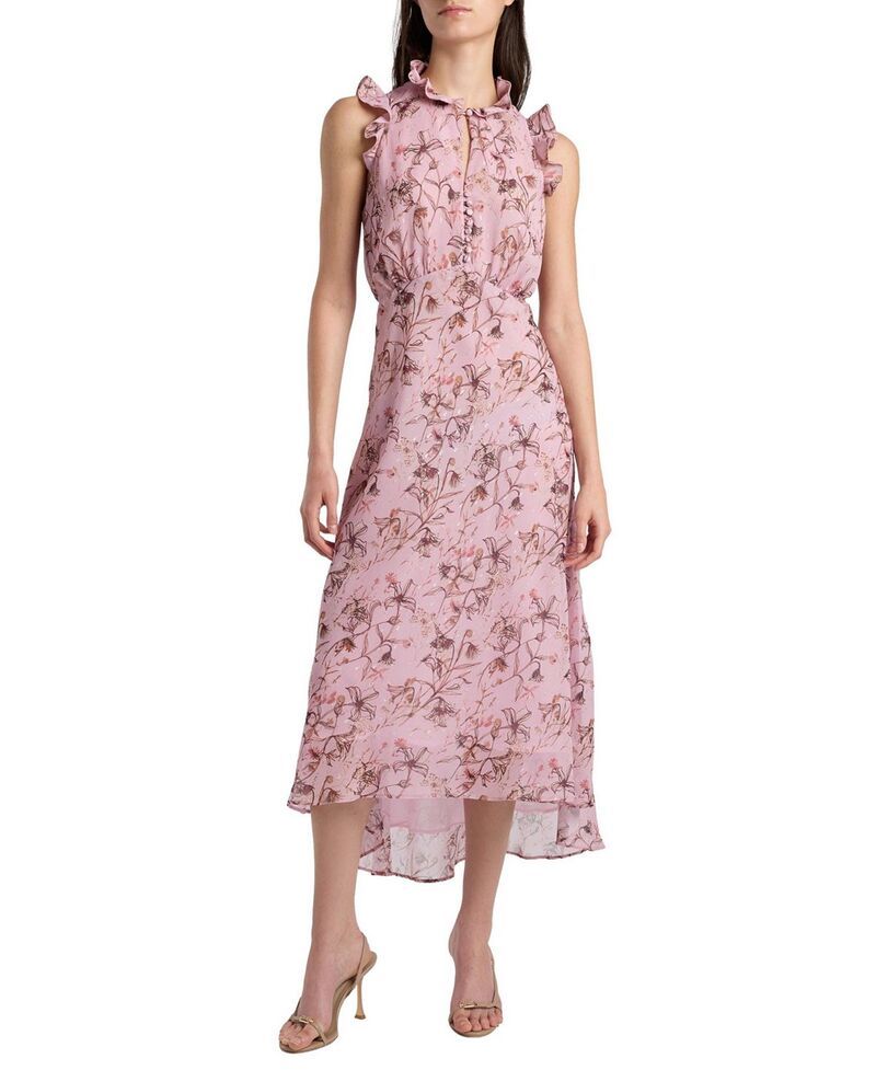 サントレッリ レディース トップス ワンピース フラワー柄 ジョーゼット フラワー Santorelli Sasha Highlow Dress in Floral Georgette Sweet P