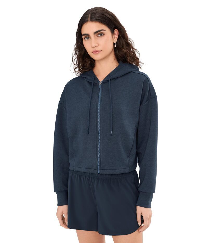 ビヨンドヨガ レディース アウター パーカー・スウェット フーデッドジャケット Beyond Yoga Softspring Full Zip Hooded Jacket Nocturnal Navy