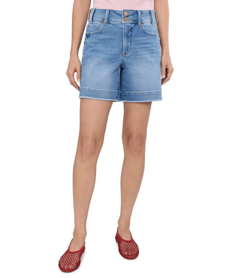 エヌワイディージェイ レディース ボトムス ハーフパンツ・ショーツ ショートパンツ デニム NYDJ Berkyn Relaxedenim Fray Hem Shorts Vista Lakes デニ