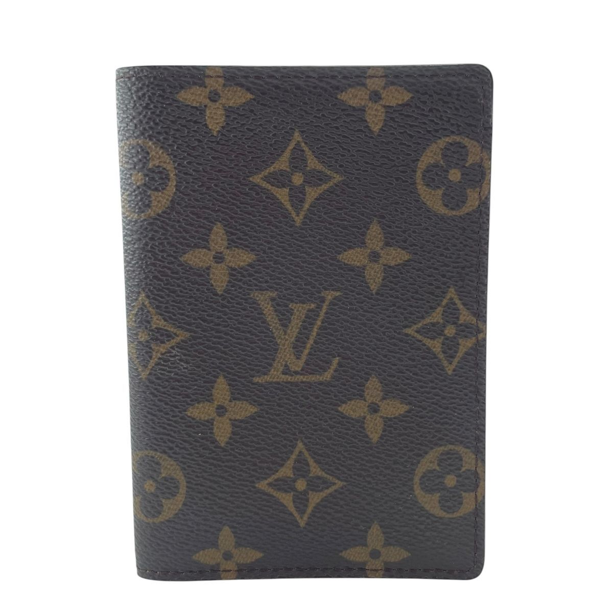【中古】LOUIS VUITTON ルイ・ヴィトン クーヴェルテュール･パスポール M60179 モノグラム･キャンバス ブラウン パスポートカバー 26016510 RD