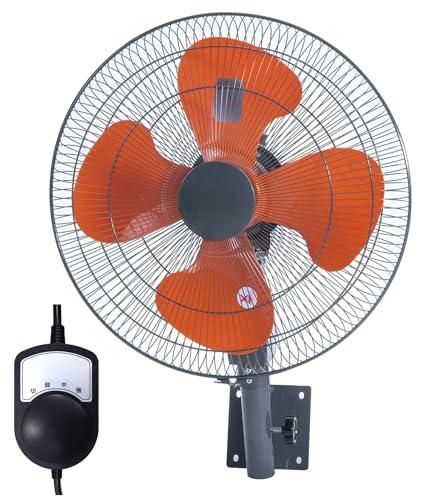 【新品・5営業日で発送】ユアサプライムス 工場扇 45cm 壁掛け 業務用扇風機 省スペース YK-456H(G) 左右首振り 風量3段階 スタンド不要
