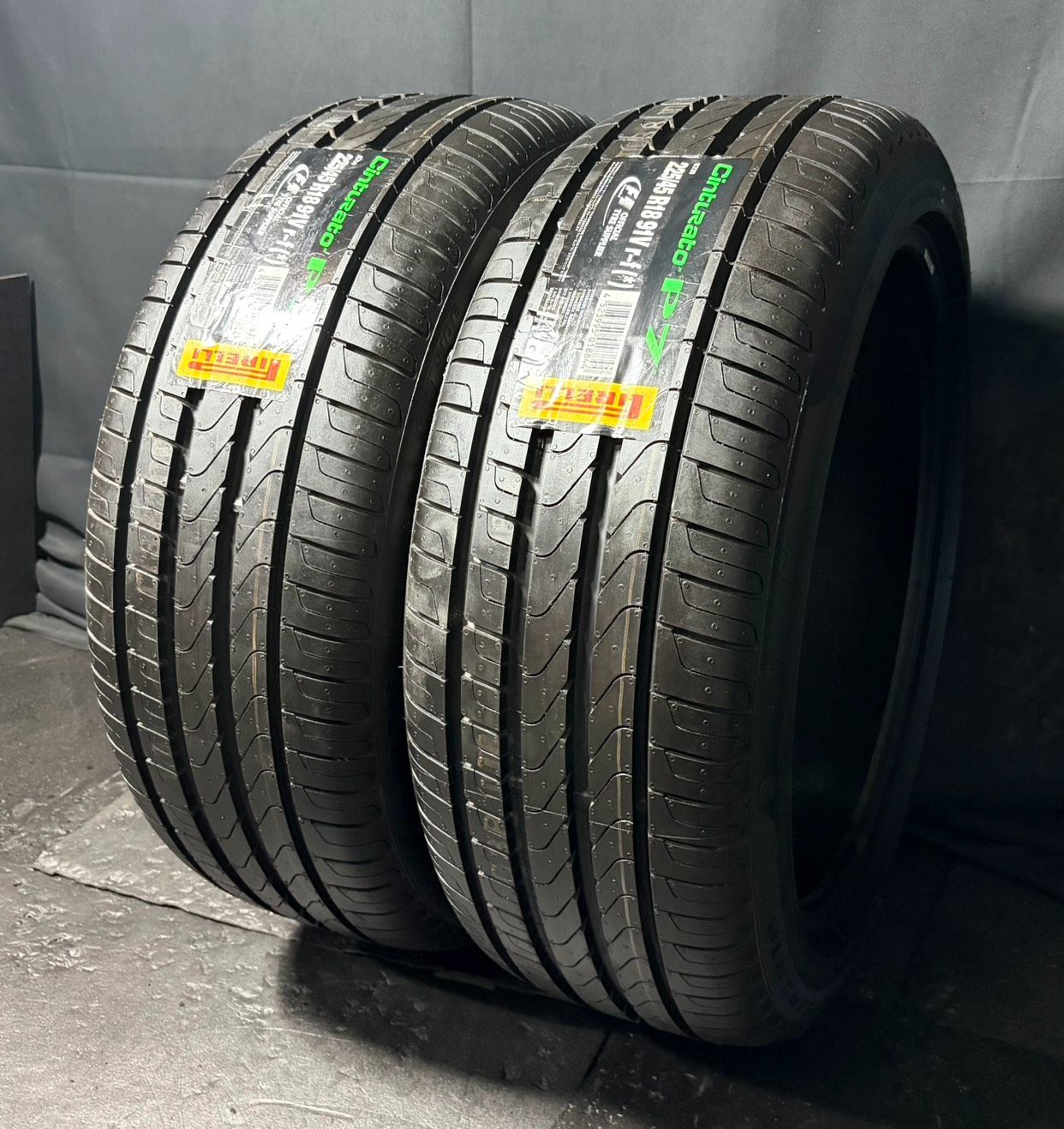 未使用　2020年製 約10分山 ピレリ　PIRELLI Cinturato P7 ランフラット 225/45R18 2本 h_2458