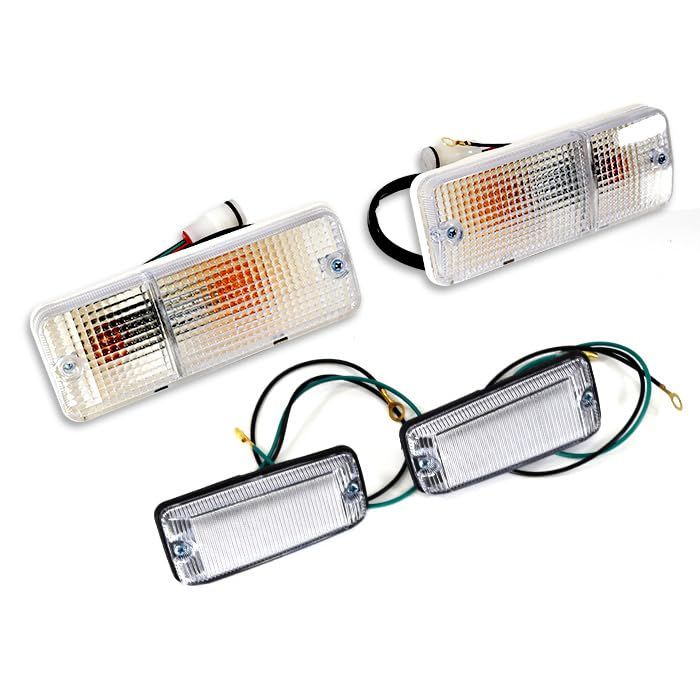 HELIOS ジムニー用 JA11 JA71 SJ30 クリアレンズ ウィンカー & サイドマーカー セット 左右セット ウインカーts