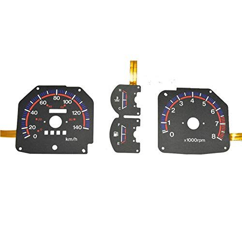 ファクトリーダイレクト ELメーターパネル el-sz03bk ブラックパネル Jimny ジムニーJA11V (1990-1995 H02-H07) SUZUKI ELスピードメーターパネル レーシングダッシュ製ts