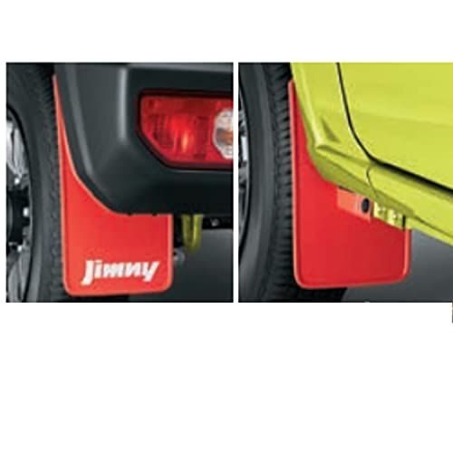 ジムニー JB64W XG XL XC マッドフラップ 4枚 セット レッド Jimnyロゴ入り 72201-77R00-RD1ts