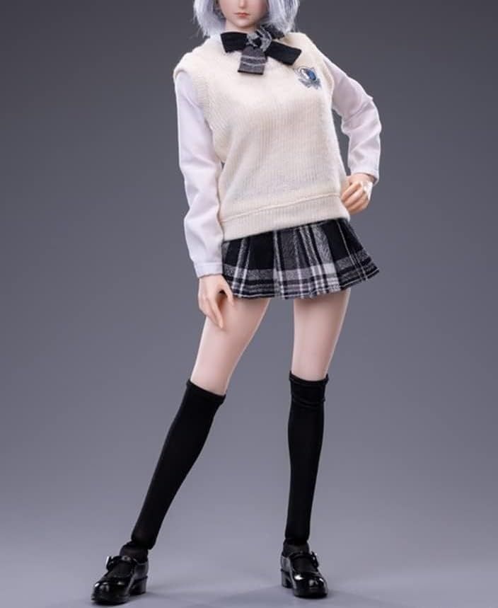 【新品】[TOYBARJAPAN ]1/6スケール フィギュア用 cdtoys cd030A ファション美人女子高生セーラー服とストキングと靴セット(素体とヘッドは含みません) 0bcda6bb