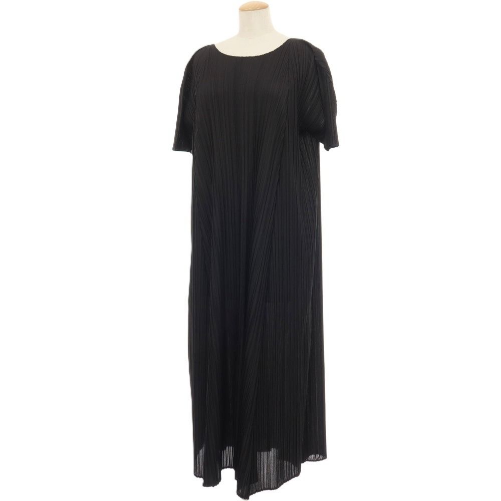 PLEATS PLEASE プリーツ加工ロングワンピース 中古】プリーツプリーズ PLEATS PLEASE 2026年春夏 プリーツ加工 半袖