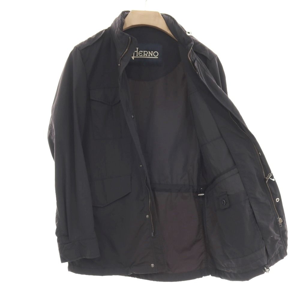 中古】ヘルノ Herno ナイロン M-65 フィールドジャケット ネイビー系