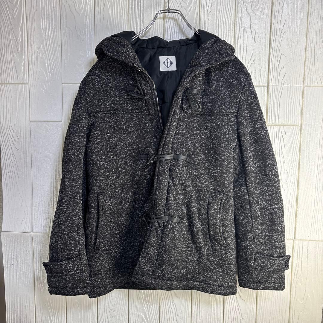 ダッフルコート グレー系 フード付き サイズ38(M) - メルカリ
