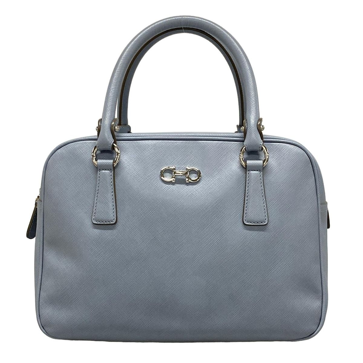 FERRAGAMO/SalvatoreFerragamo(サルバトーレフェラガモ) ハンドバッグ ガンチーニ 21B713 ライトブルー レザー
