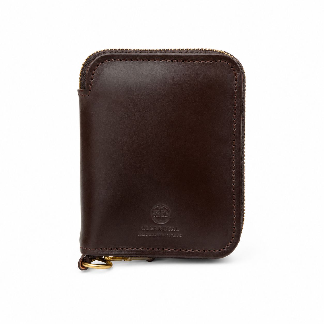 【ギフト対応可】グレンロイヤル GLENROYAL 二つ折り財布 Small Zip Wallet Bridle Leather Compact Cigar ブライドルレザー メンズ レディース おしゃれ 人気 ブランド 誕生日 記念 プレゼント 送料無料