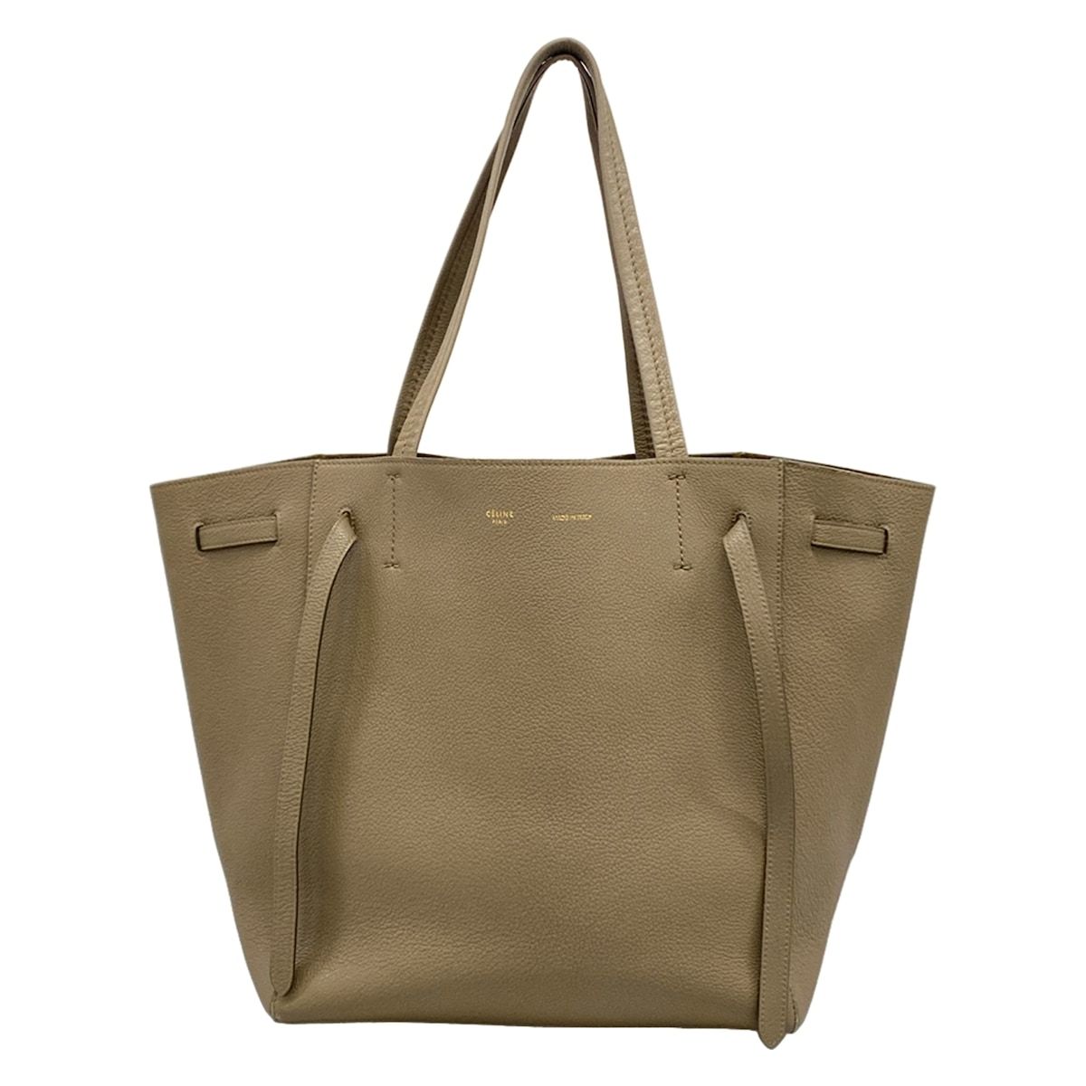 CELINE(セリーヌ) トートバッグ カバファントムスモールウィズベルト 176023TNI.18TP トープ(グレーベージュ)