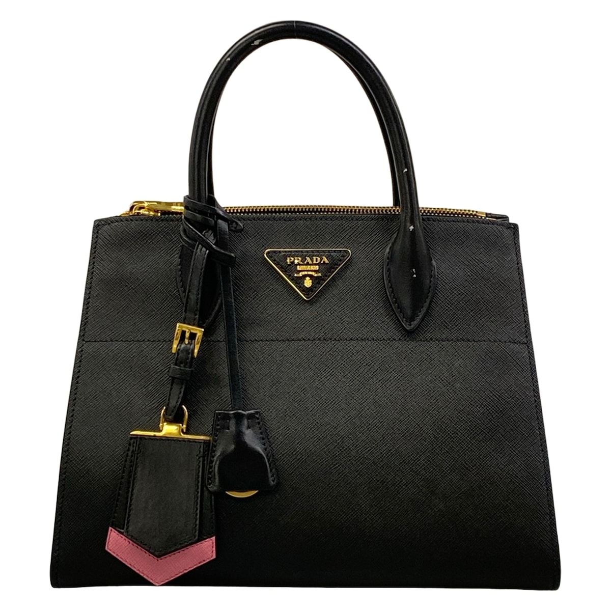 PRADA(プラダ) ハンドバッグ パラディグムバッグ 1BA103 黒 レザー