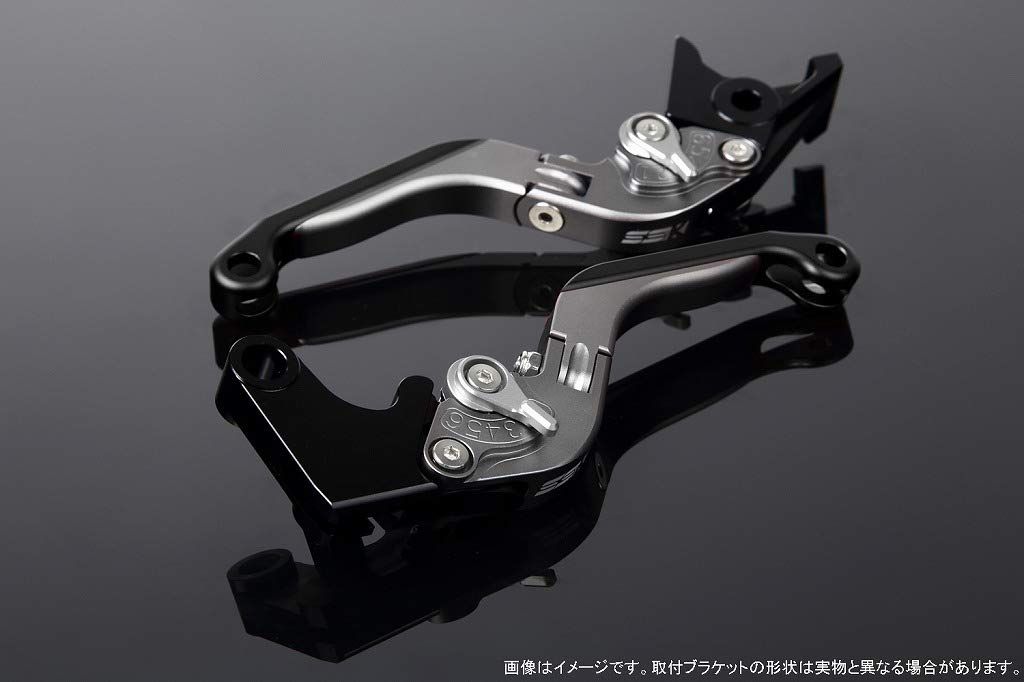新品 SSK スピードラ アジャストレバーセット 可倒延長式 レバー本体カラー:マットチタン アジャスターカラー:マットシルバー エクステンションカラー:マットブラック YAMAHA XMAX