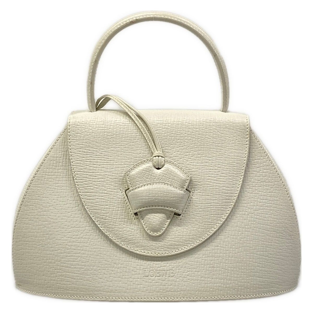 LOEWE(ロエベ) ハンドバッグ バルセロナ 白 レザー