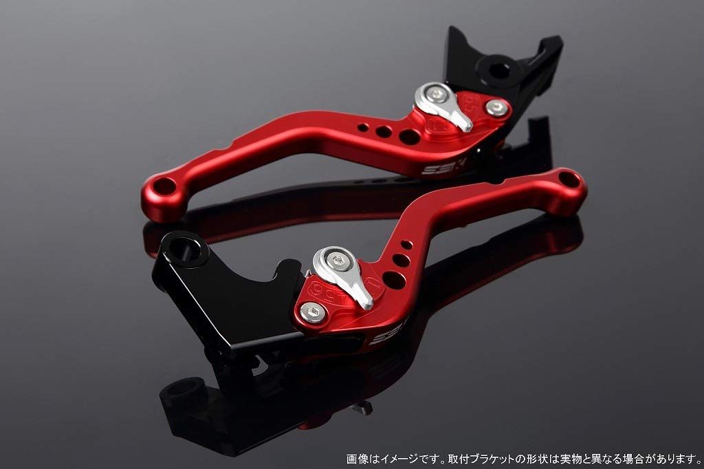 新品 SSK スピードラ アジャストレバーセット スタンダードショート レバー本体カラー:マットレッド アジャスターカラー:マットシルバー HONDA ADV150 KF38